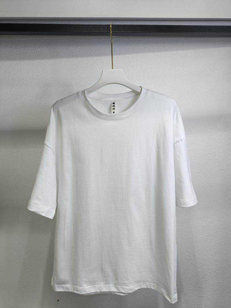 Cotton Drop Shoulder Crew Neck 3/4 Sleeve (200g Cotton)