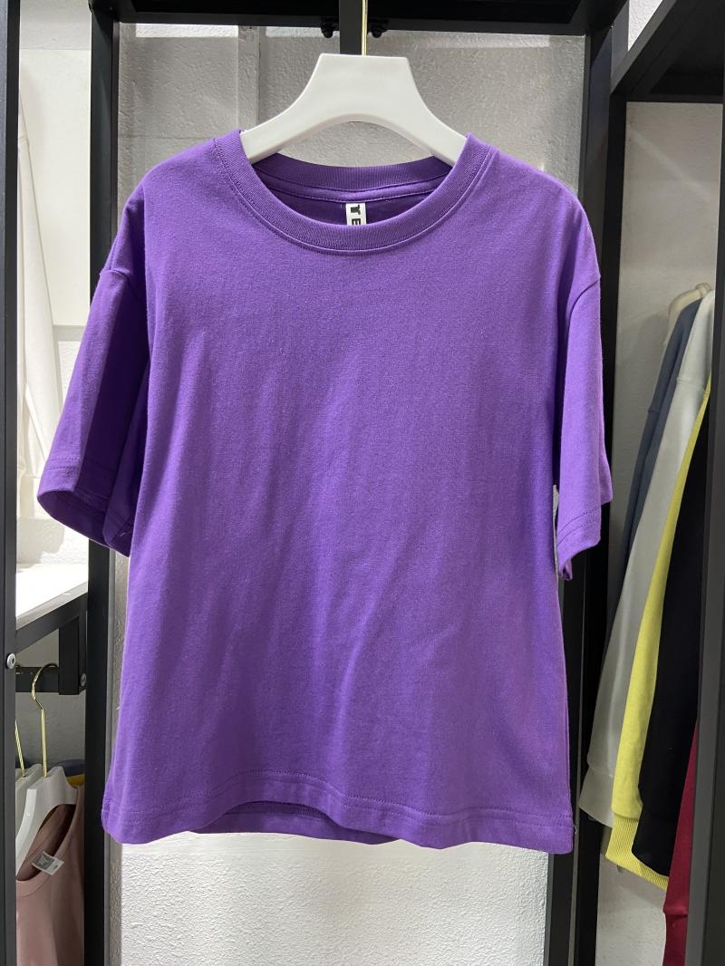 Kids Drop Shoulder Crew Neck Short Sleeve (200g Cotton) view 41