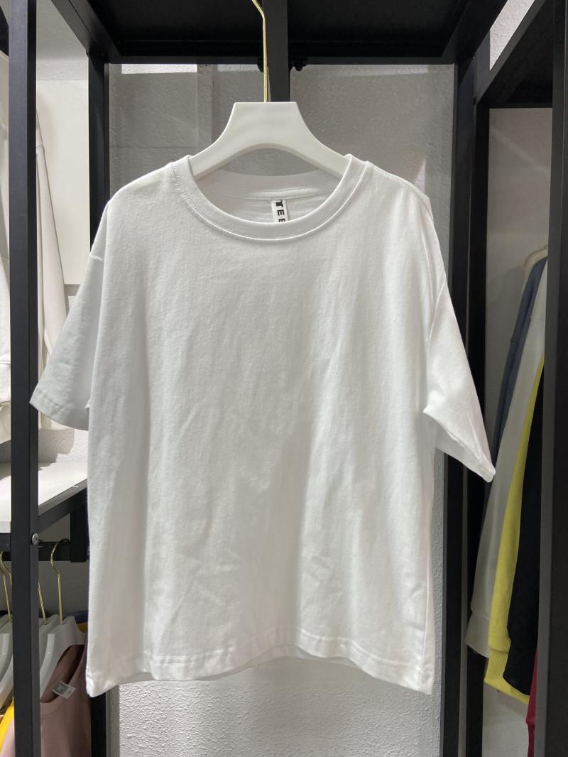 Kids Drop Shoulder Crew Neck Short Sleeve (200g Cotton)