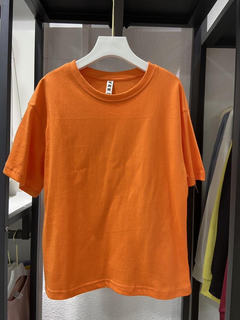 Kids Drop Shoulder Crew Neck Short Sleeve (200g Cotton) view 11