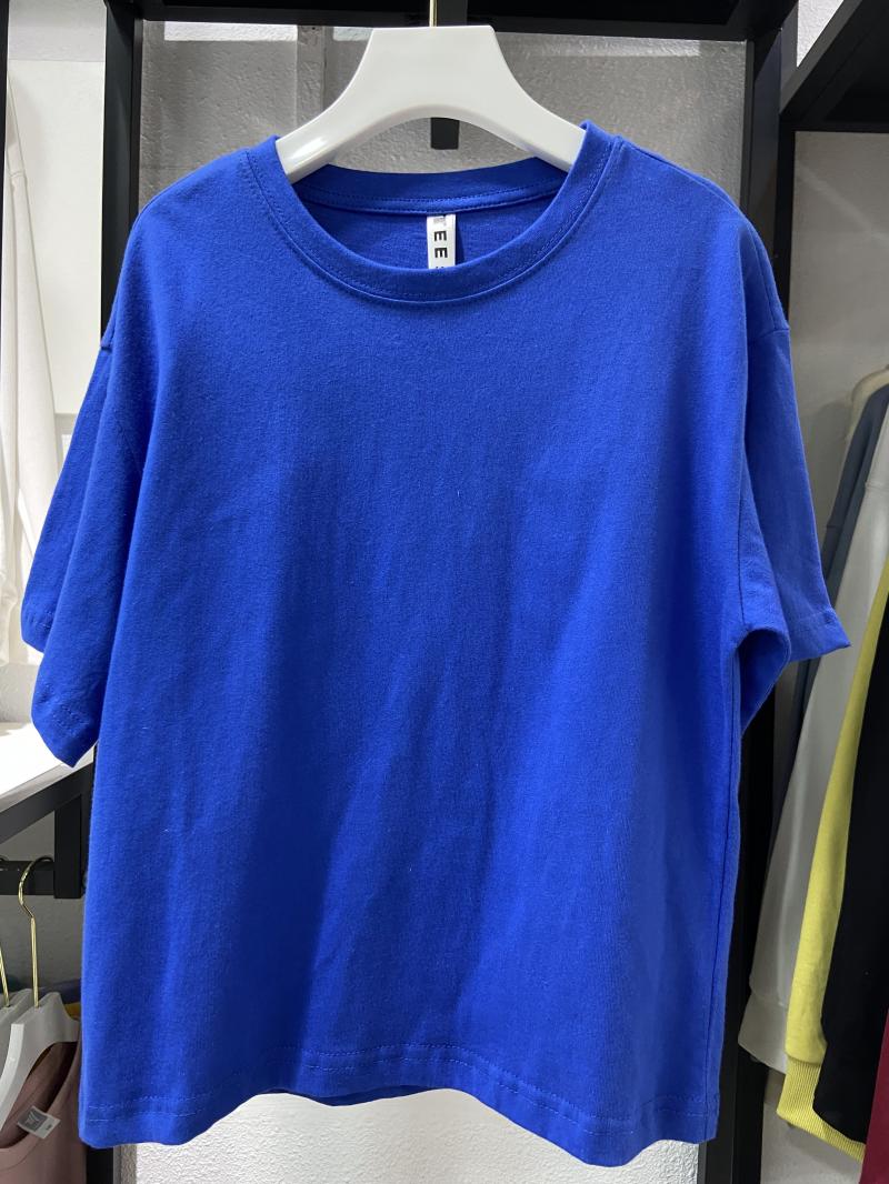 Kids Drop Shoulder Crew Neck Short Sleeve (200g Cotton) view 6