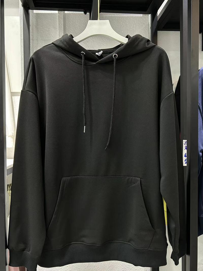 Twill Cotton-Like Drop Shoulder Hooded Pocket Sweatshirt (260g Cotton-Like) view 20