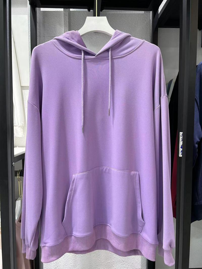 Twill Cotton-Like Drop Shoulder Hooded Pocket Sweatshirt (260g Cotton-Like) view 73
