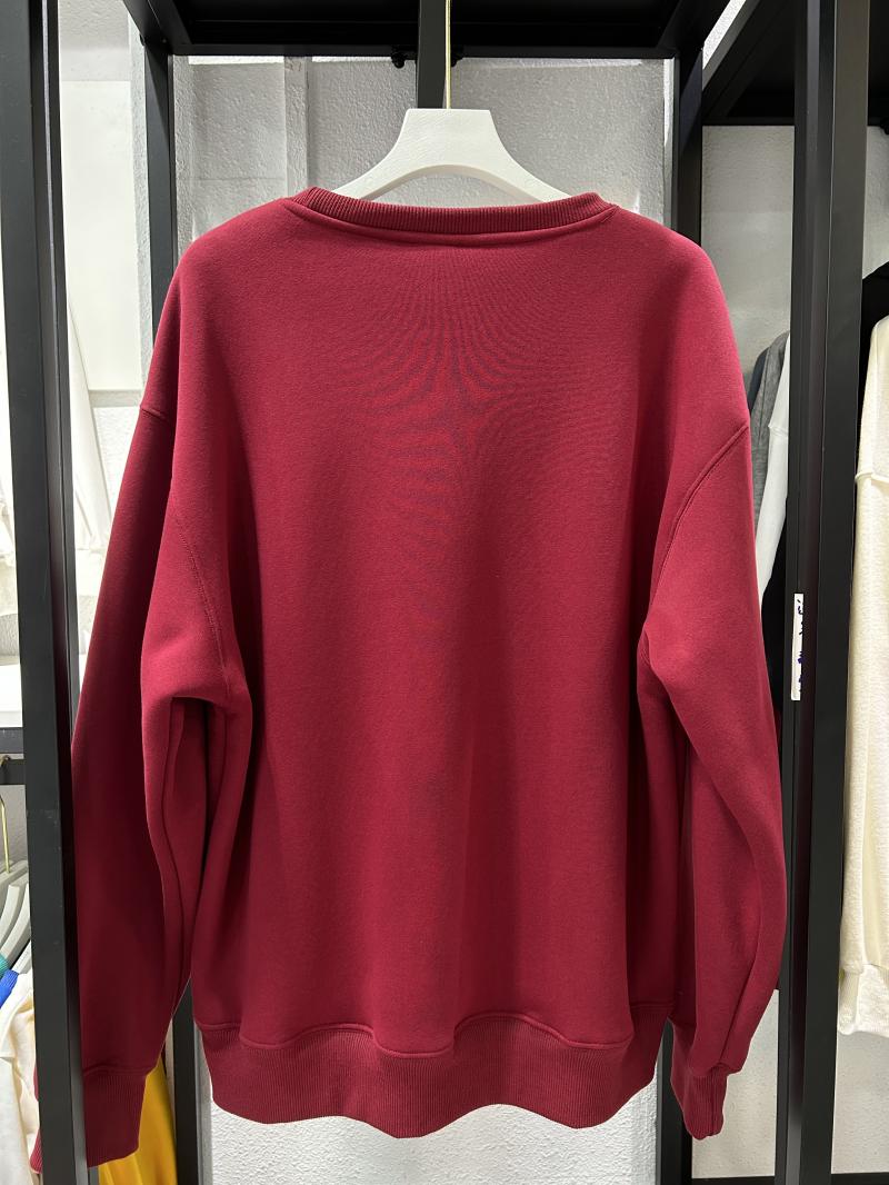 Heavy Fleece Drop Shoulder Crew Neck Sweatshirt (500g Faux Lambswool) view 22