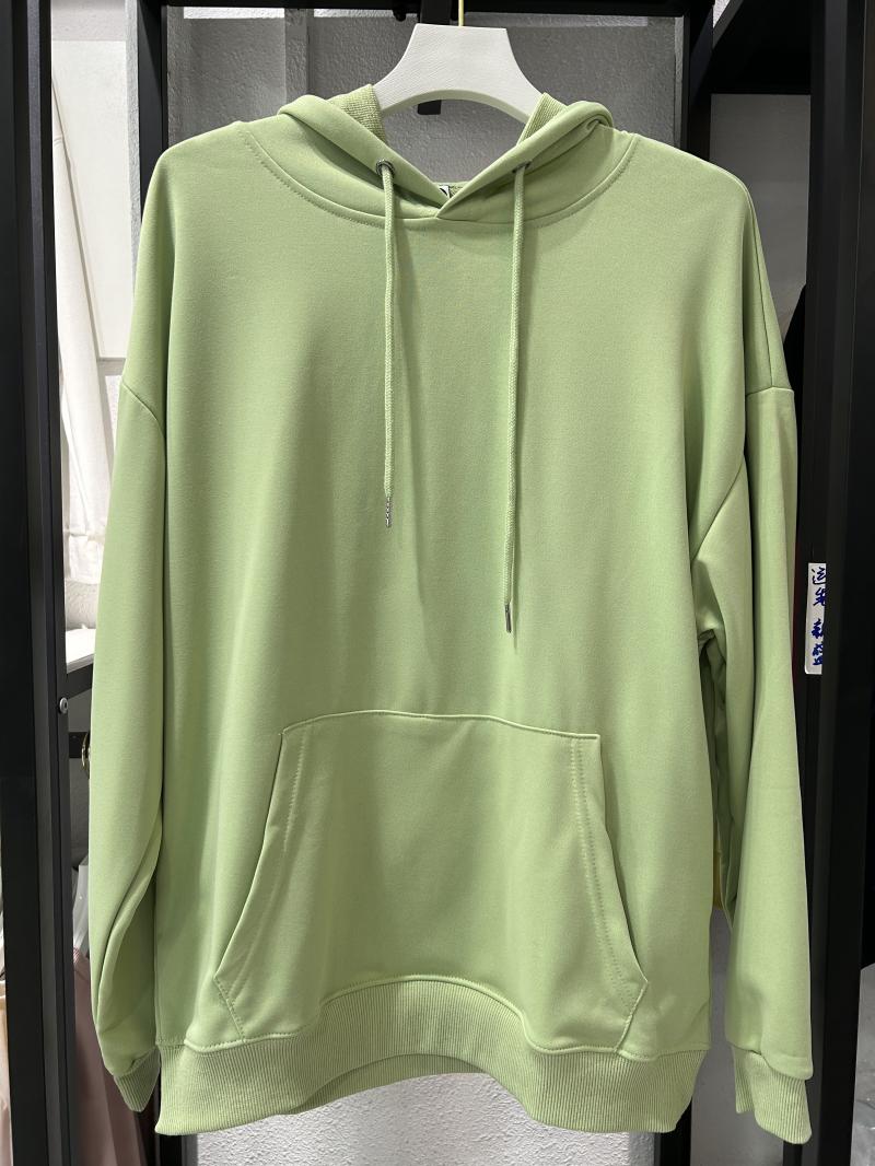 Twill Cotton-Like Drop Shoulder Hooded Pocket Sweatshirt (260g Cotton-Like) view 45
