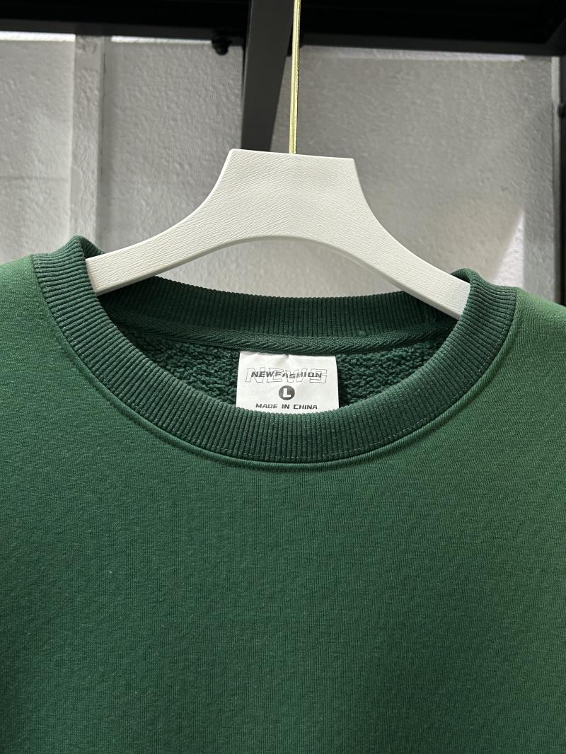 Heavy Fleece Drop Shoulder Crew Neck Sweatshirt (500g Faux Lambswool) view 11