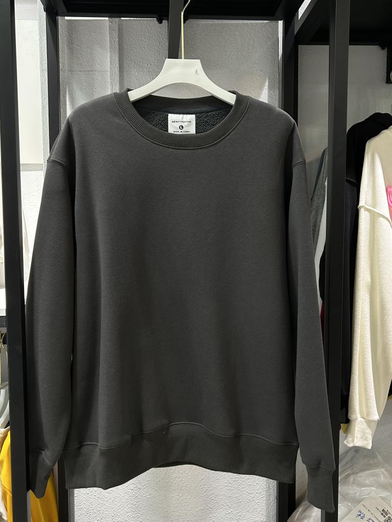 Heavy Fleece Drop Shoulder Crew Neck Sweatshirt (500g Faux Lambswool) view 31