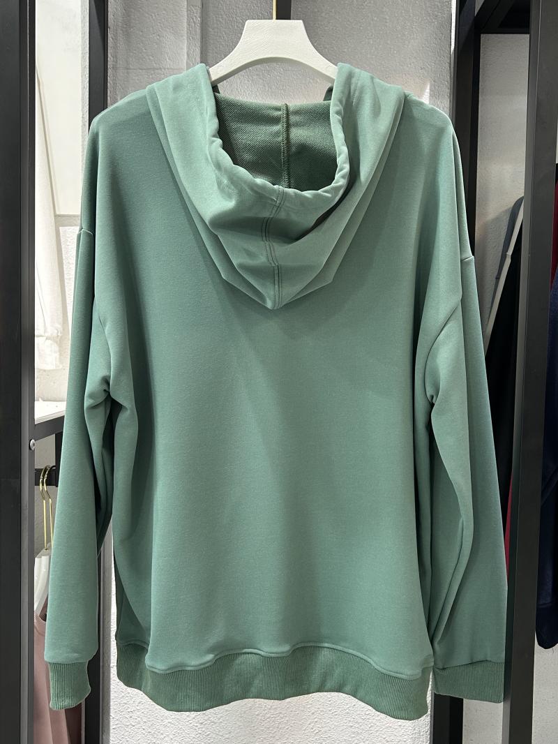 Twill Cotton-Like Drop Shoulder Hooded Pocket Sweatshirt (260g Cotton-Like) view 66
