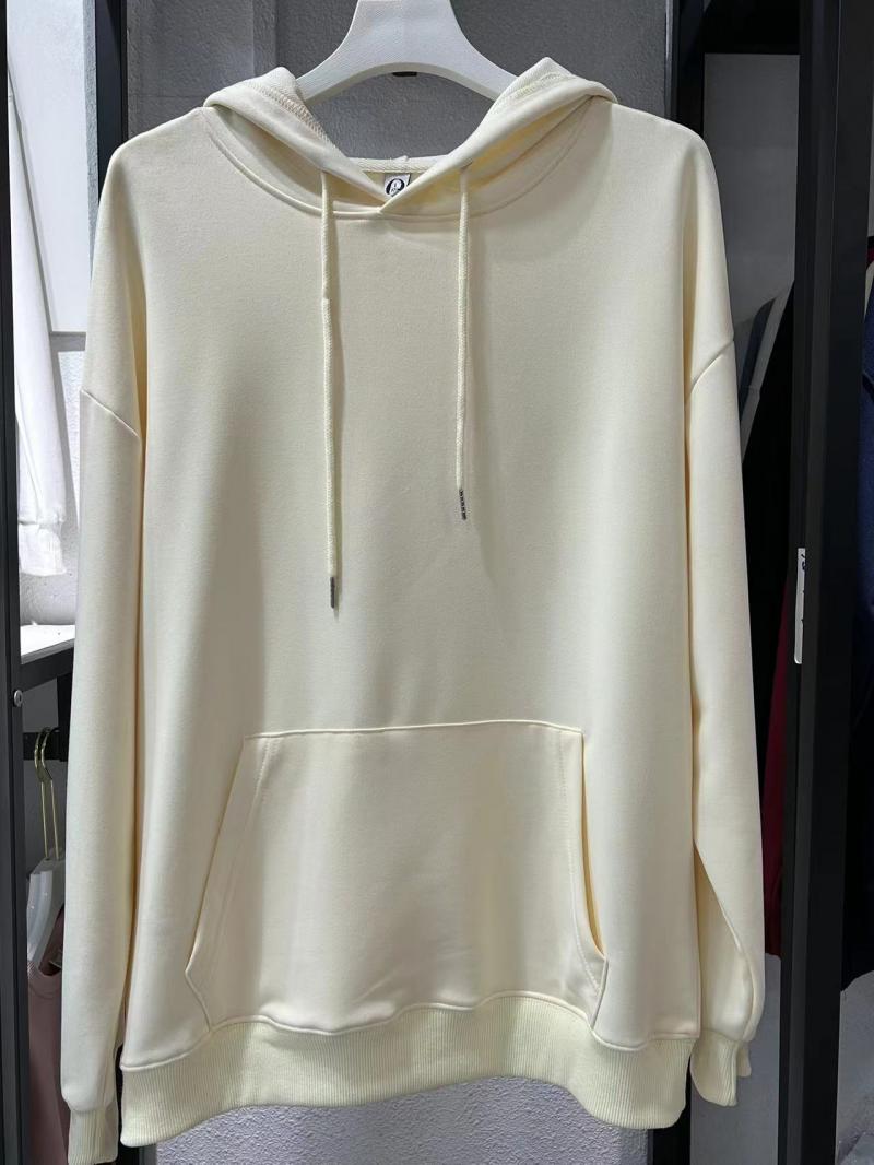 Twill Cotton-Like Drop Shoulder Hooded Pocket Sweatshirt (260g Cotton-Like) view 55