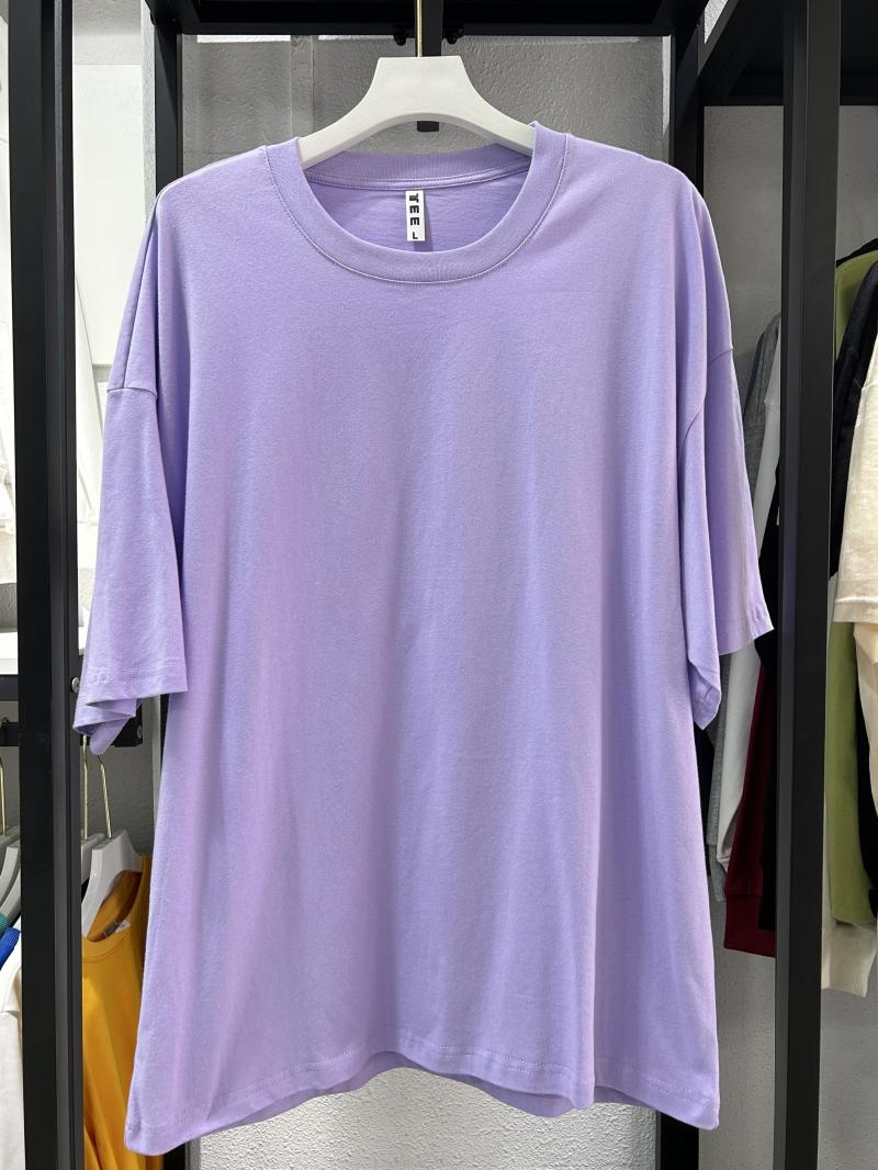 Cotton Drop Shoulder Crew Neck 3/4 Sleeve (200g Cotton) view 84