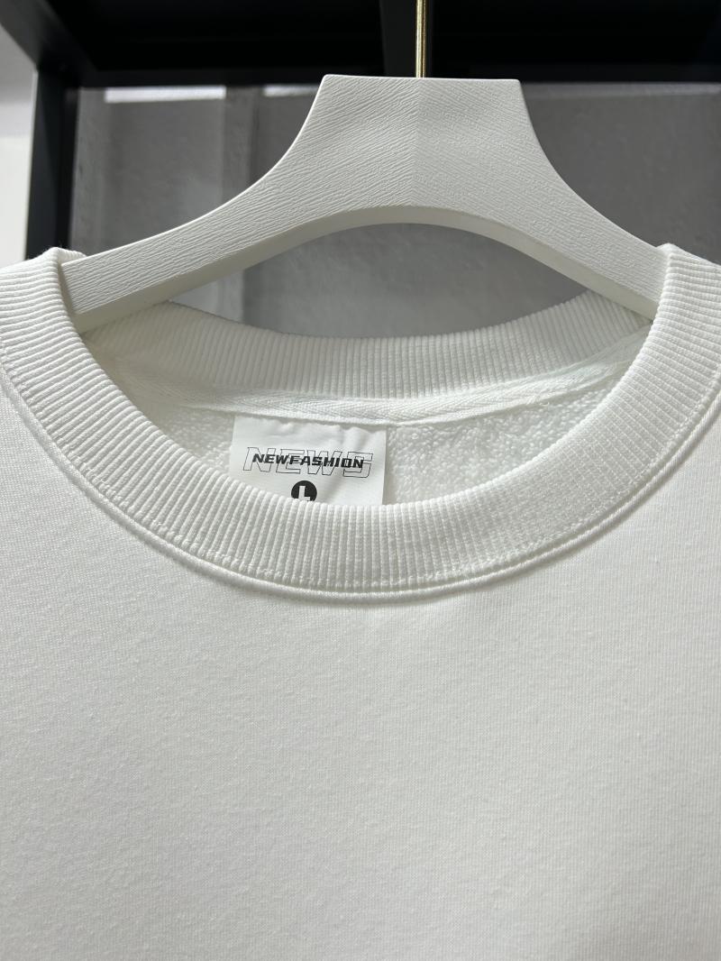Heavy Fleece Drop Shoulder Crew Neck Sweatshirt (500g Faux Lambswool) view 3