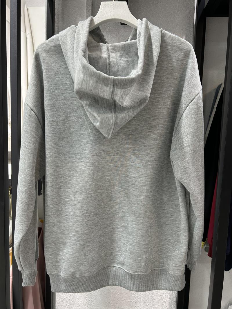 Twill Cotton-Like Drop Shoulder Hooded Pocket Sweatshirt (260g Cotton-Like) view 26