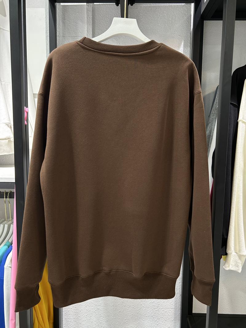 Heavy Fleece Drop Shoulder Crew Neck Sweatshirt (500g Faux Lambswool) view 27