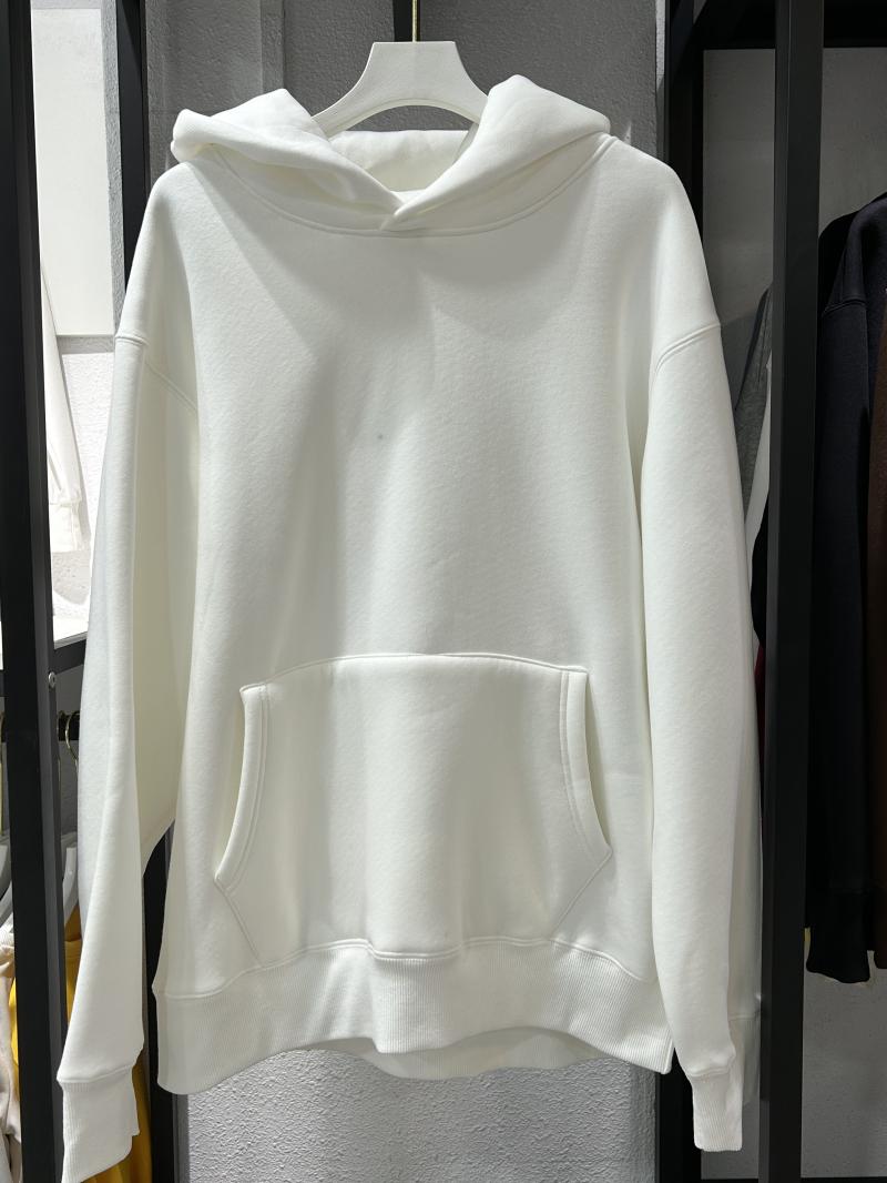 Heavy Fleece Drop Shoulder Hooded Pocket Sweatshirt (500g Faux Lambswool)