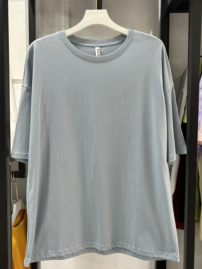 Cotton Drop Shoulder Crew Neck 3/4 Sleeve (200g Cotton) view 79