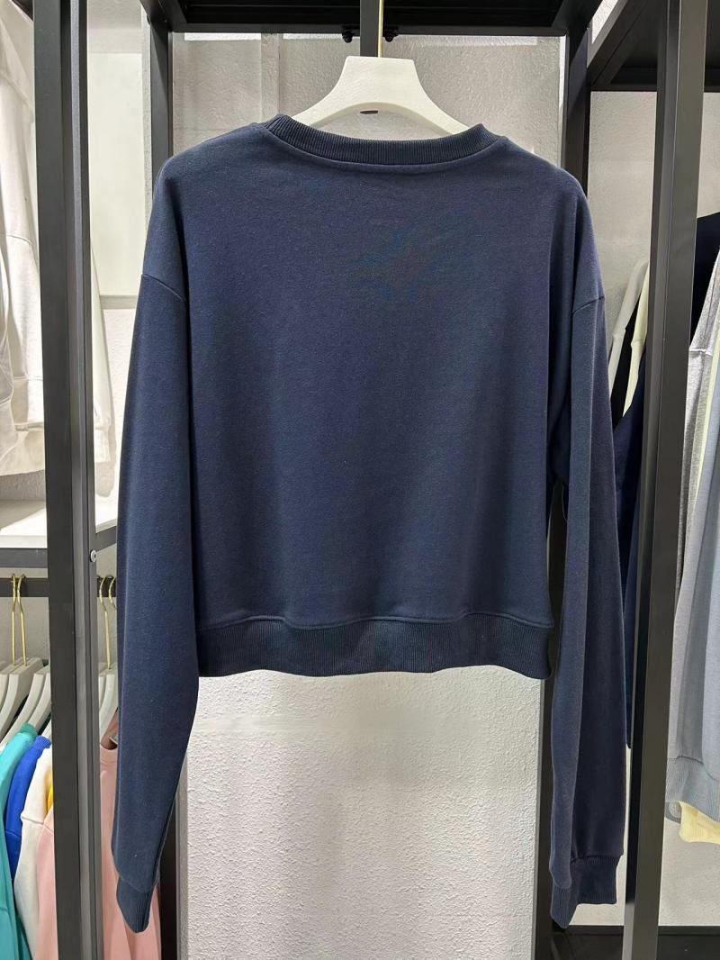 Terry Cropped Crew Neck Sweatshirt (300g Cotton) view 2
