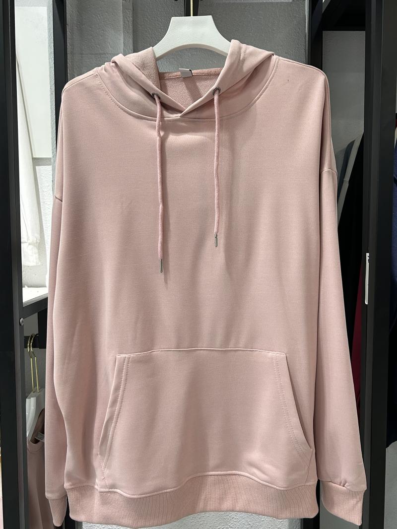 Twill Cotton-Like Drop Shoulder Hooded Pocket Sweatshirt (260g Cotton-Like) view 40