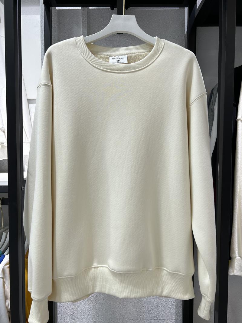 Heavy Fleece Drop Shoulder Crew Neck Sweatshirt (500g Faux Lambswool) view 36