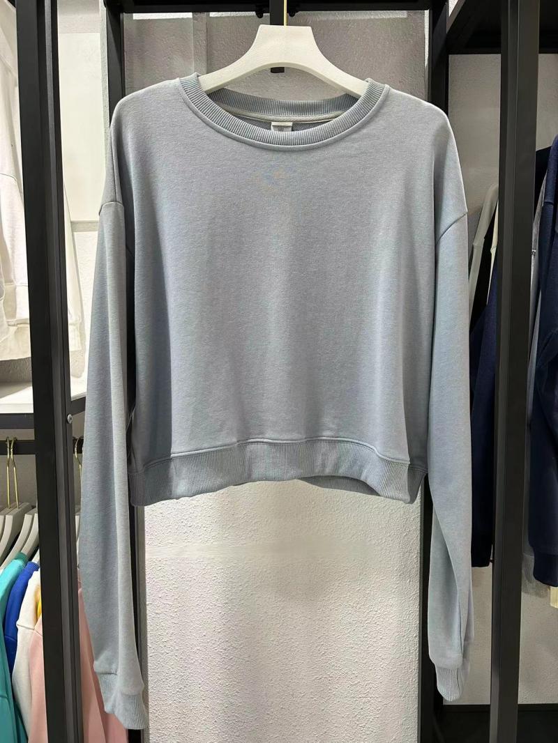 Terry Cropped Crew Neck Sweatshirt (300g Cotton) view 12