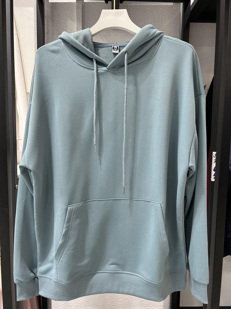 Twill Cotton-Like Drop Shoulder Hooded Pocket Sweatshirt (260g Cotton-Like) view 60