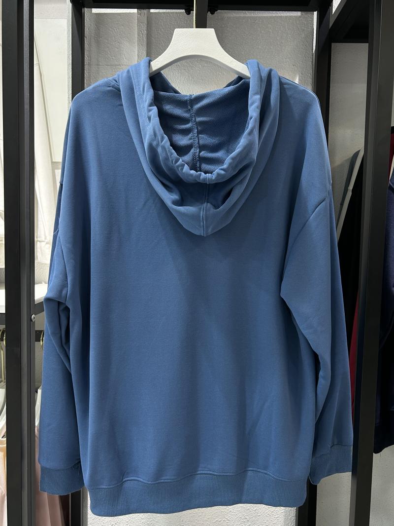 Twill Cotton-Like Drop Shoulder Hooded Pocket Sweatshirt (260g Cotton-Like) view 51