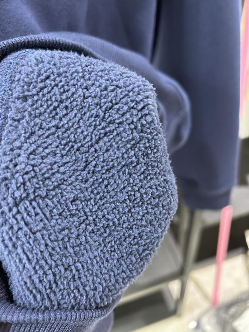 Heavy Fleece Drop Shoulder Crew Neck Sweatshirt (500g Faux Lambswool) view 10