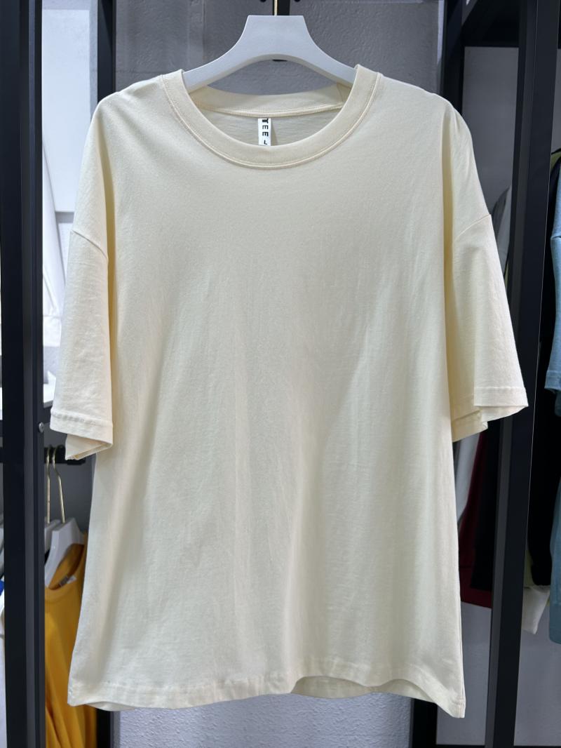 Cotton Drop Shoulder Crew Neck 3/4 Sleeve (200g Cotton) view 94