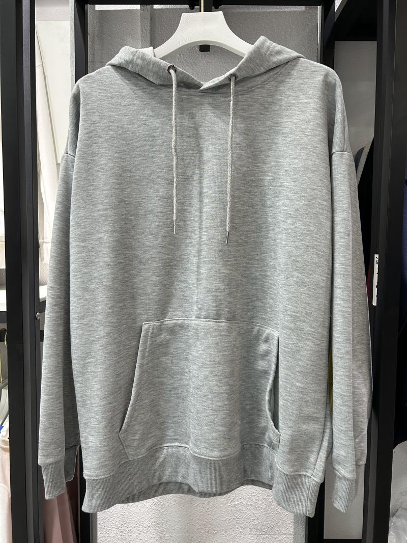 Twill Cotton-Like Drop Shoulder Hooded Pocket Sweatshirt (260g Cotton-Like) view 25