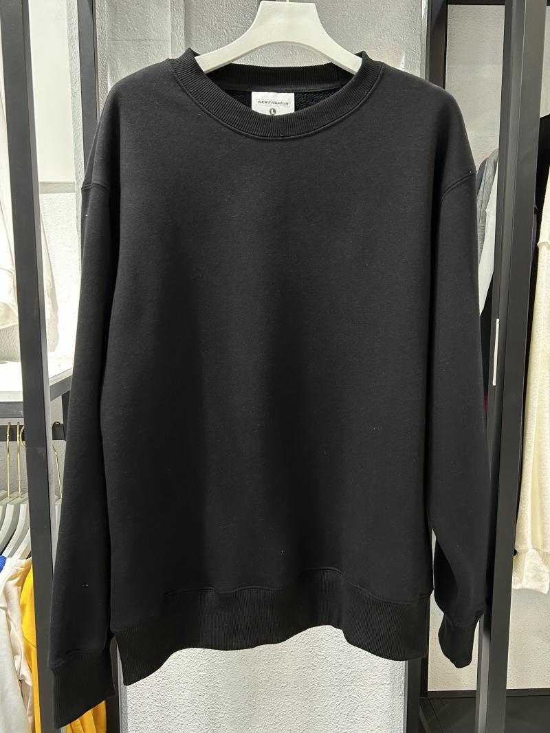 Heavy Fleece Drop Shoulder Crew Neck Sweatshirt (500g Faux Lambswool) view 16