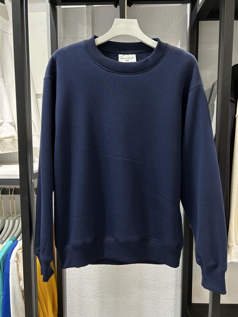 Heavy Fleece Drop Shoulder Crew Neck Sweatshirt (500g Faux Lambswool) view 6
