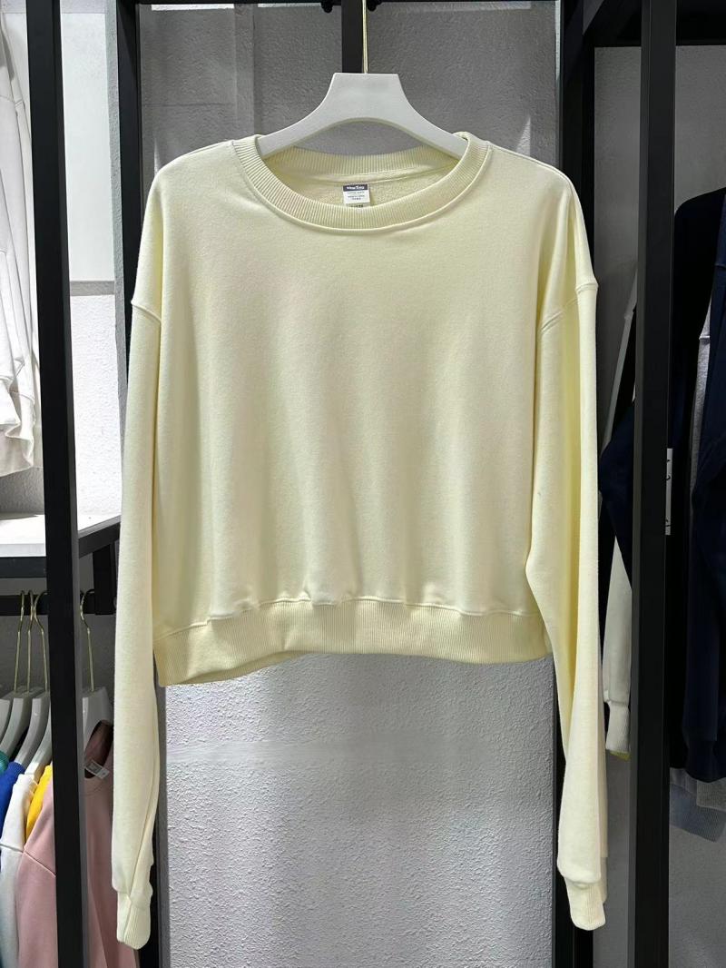 Terry Cropped Crew Neck Sweatshirt (300g Cotton) view 16