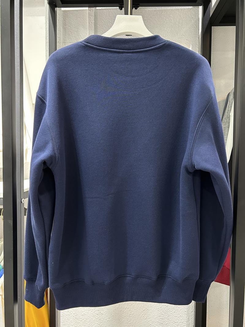 Heavy Fleece Drop Shoulder Crew Neck Sweatshirt (500g Faux Lambswool) view 7