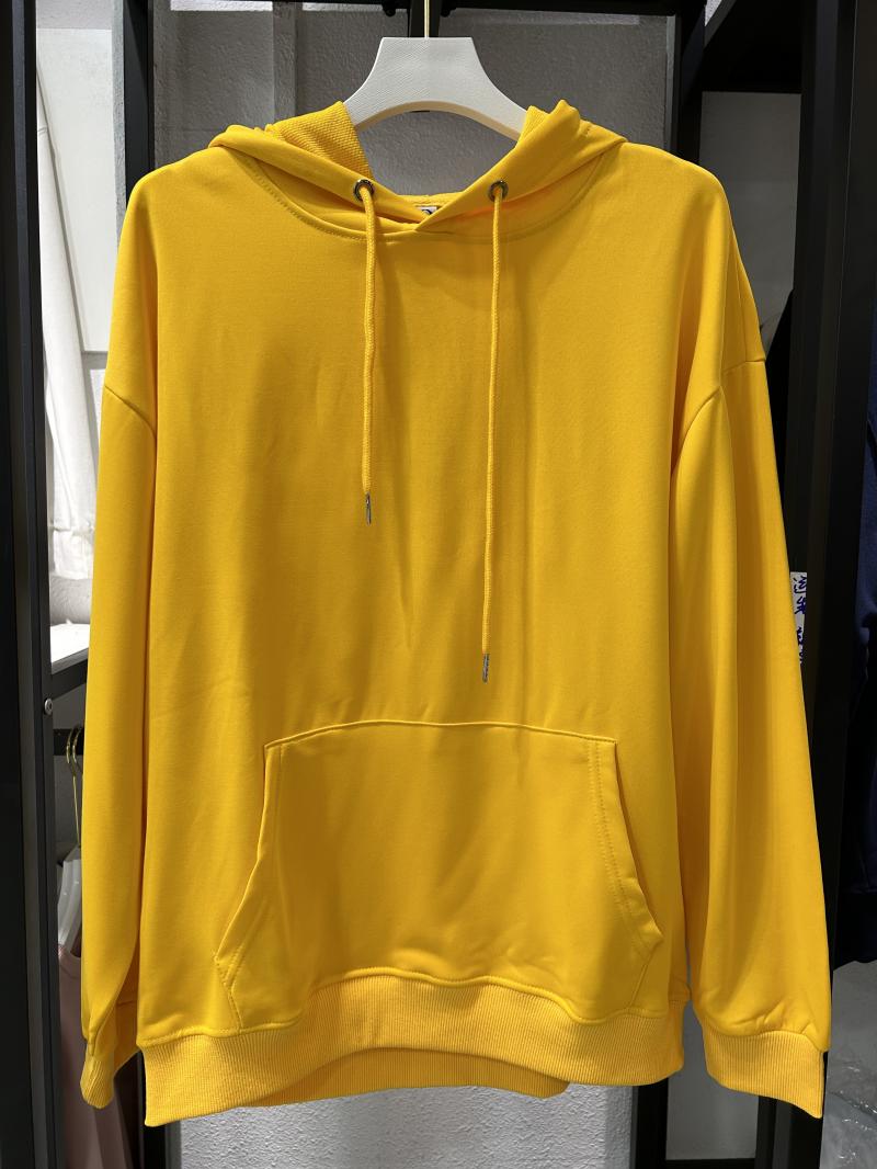 Twill Cotton-Like Drop Shoulder Hooded Pocket Sweatshirt (260g Cotton-Like) view 30