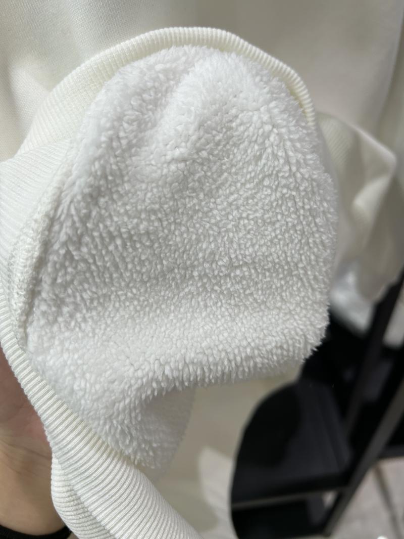 Heavy Fleece Drop Shoulder Crew Neck Sweatshirt (500g Faux Lambswool) view 5