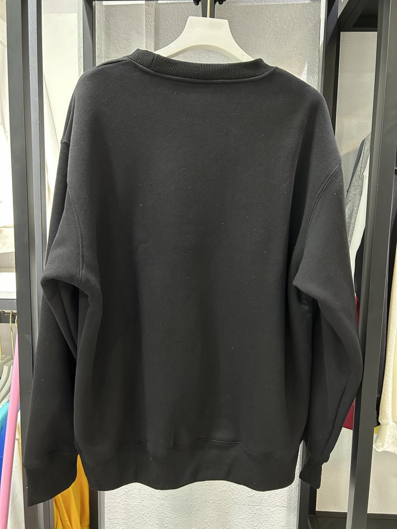 Heavy Fleece Drop Shoulder Crew Neck Sweatshirt (500g Faux Lambswool) view 17