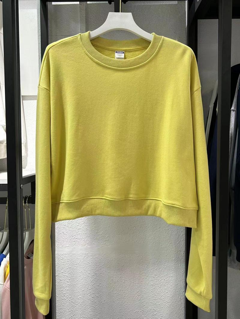 Terry Cropped Crew Neck Sweatshirt (300g Cotton) view 6