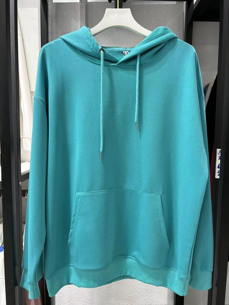 Twill Cotton-Like Drop Shoulder Hooded Pocket Sweatshirt (260g Cotton-Like) view 35