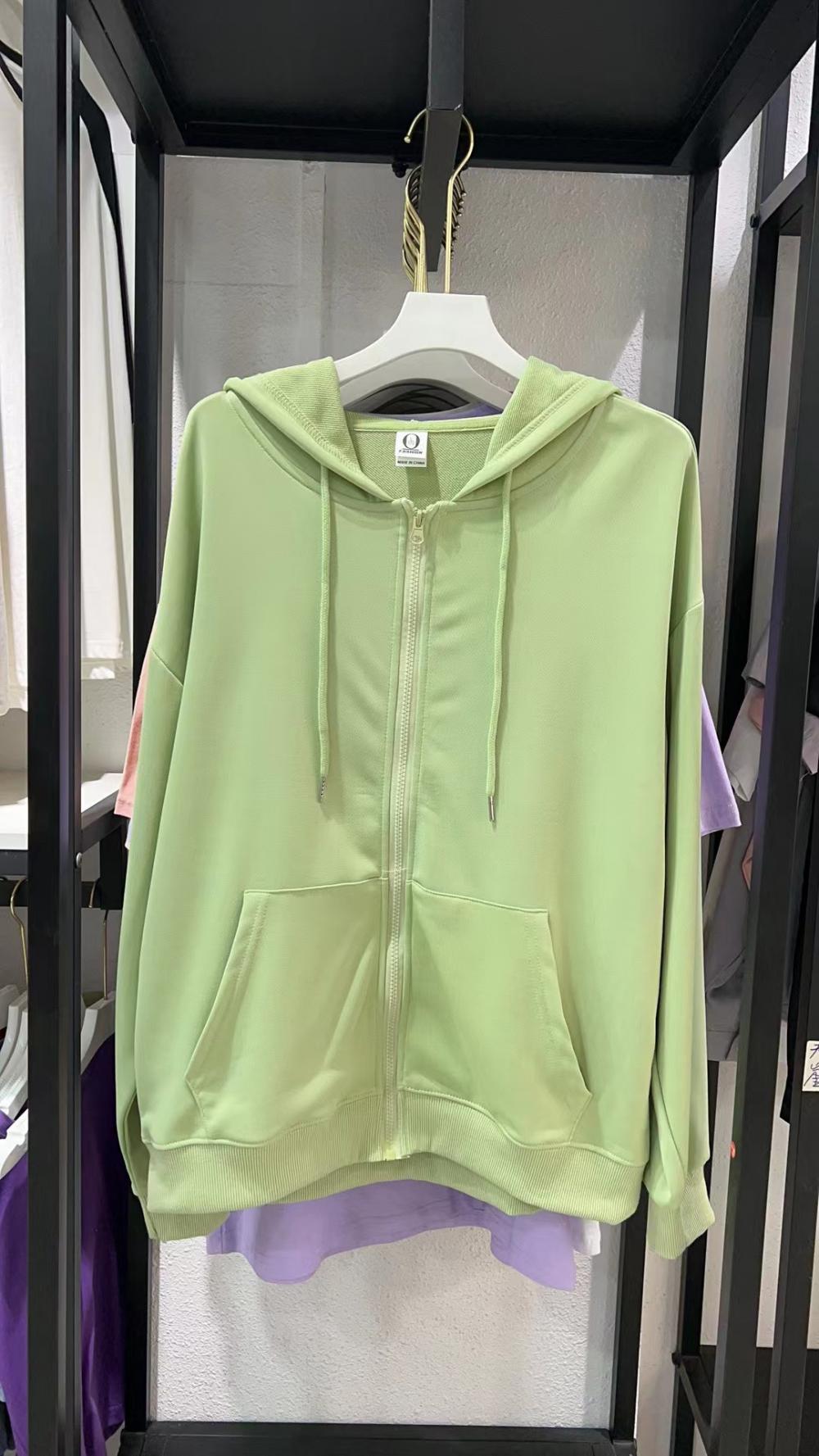 Twill Cotton-Like Zipper Hooded Sweatshirt (260g Cotton-Like) view 35