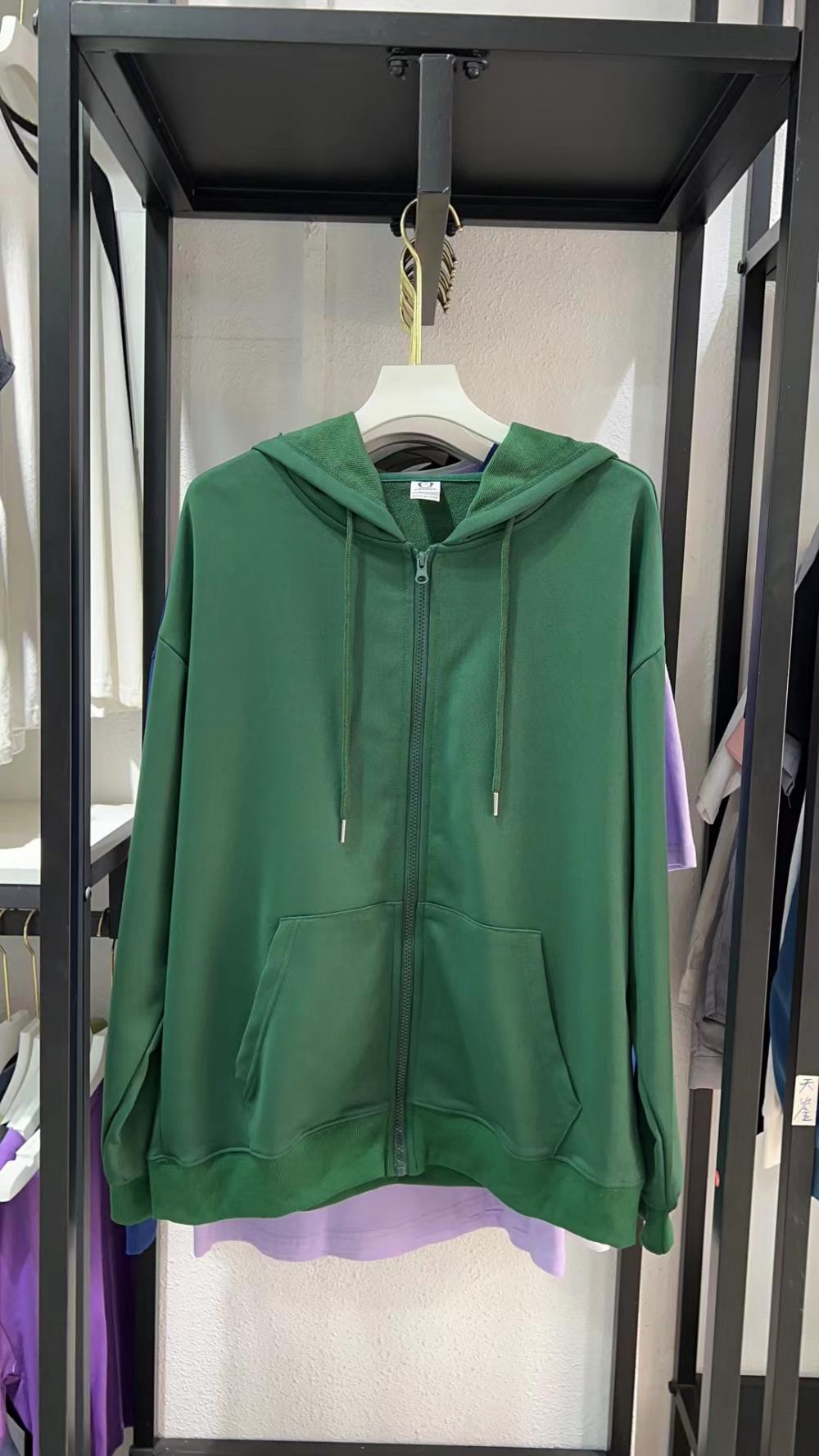 Twill Cotton-Like Zipper Hooded Sweatshirt (260g Cotton-Like) view 10