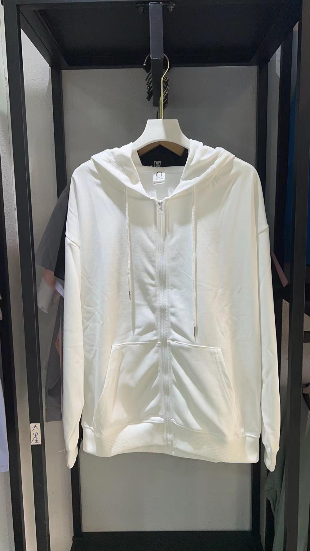 Twill Cotton-Like Zipper Hooded Sweatshirt (260g Cotton-Like)