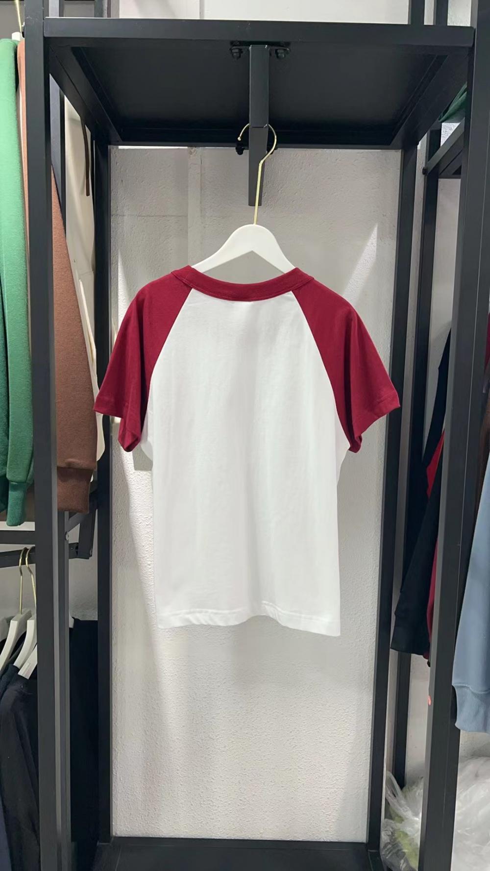 New Kids Cotton Colorblock Raglan Crew Neck Short Sleeve (200g) view 5