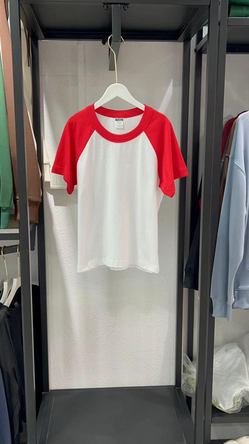 New Kids Cotton Colorblock Raglan Crew Neck Short Sleeve (200g) view 2