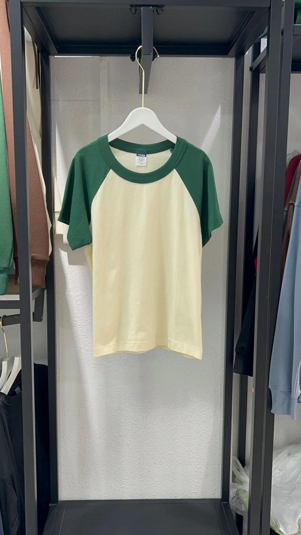 New Kids Cotton Colorblock Raglan Crew Neck Short Sleeve (200g) view 10