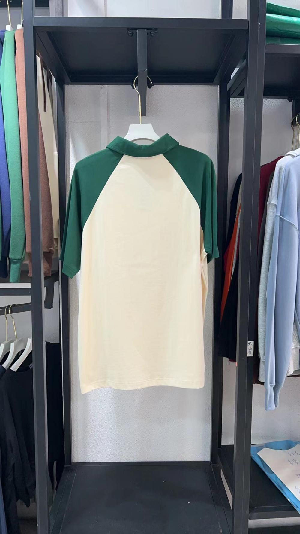 New Cotton Colorblock Raglan Collar POLO (240g 7A Antibacterial) view 9