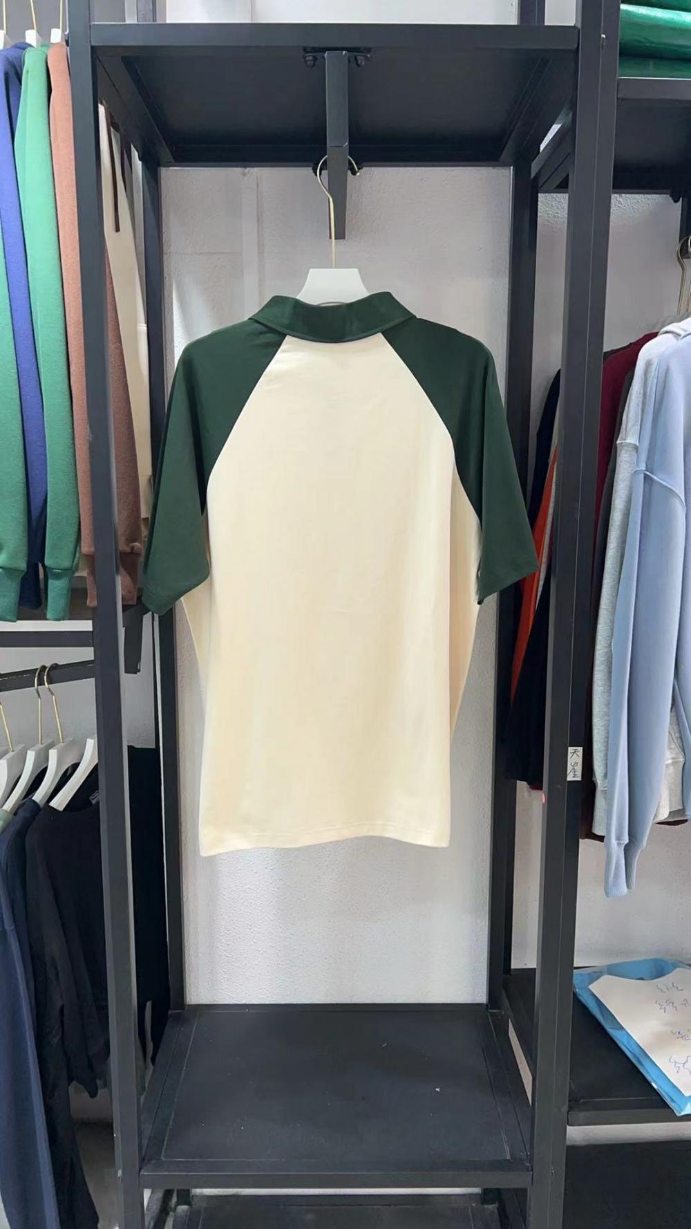 New Cotton Colorblock Raglan Collar POLO (240g 7A Antibacterial) view 11