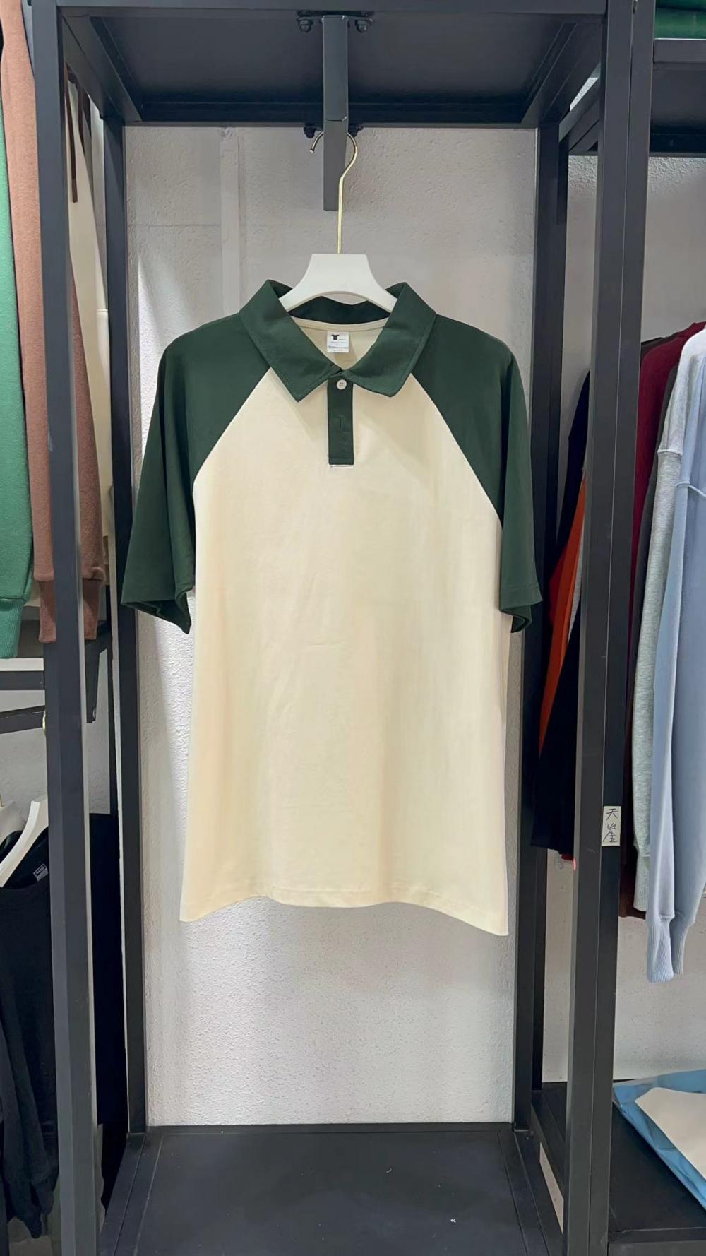 New Cotton Colorblock Raglan Collar POLO (240g 7A Antibacterial) view 10