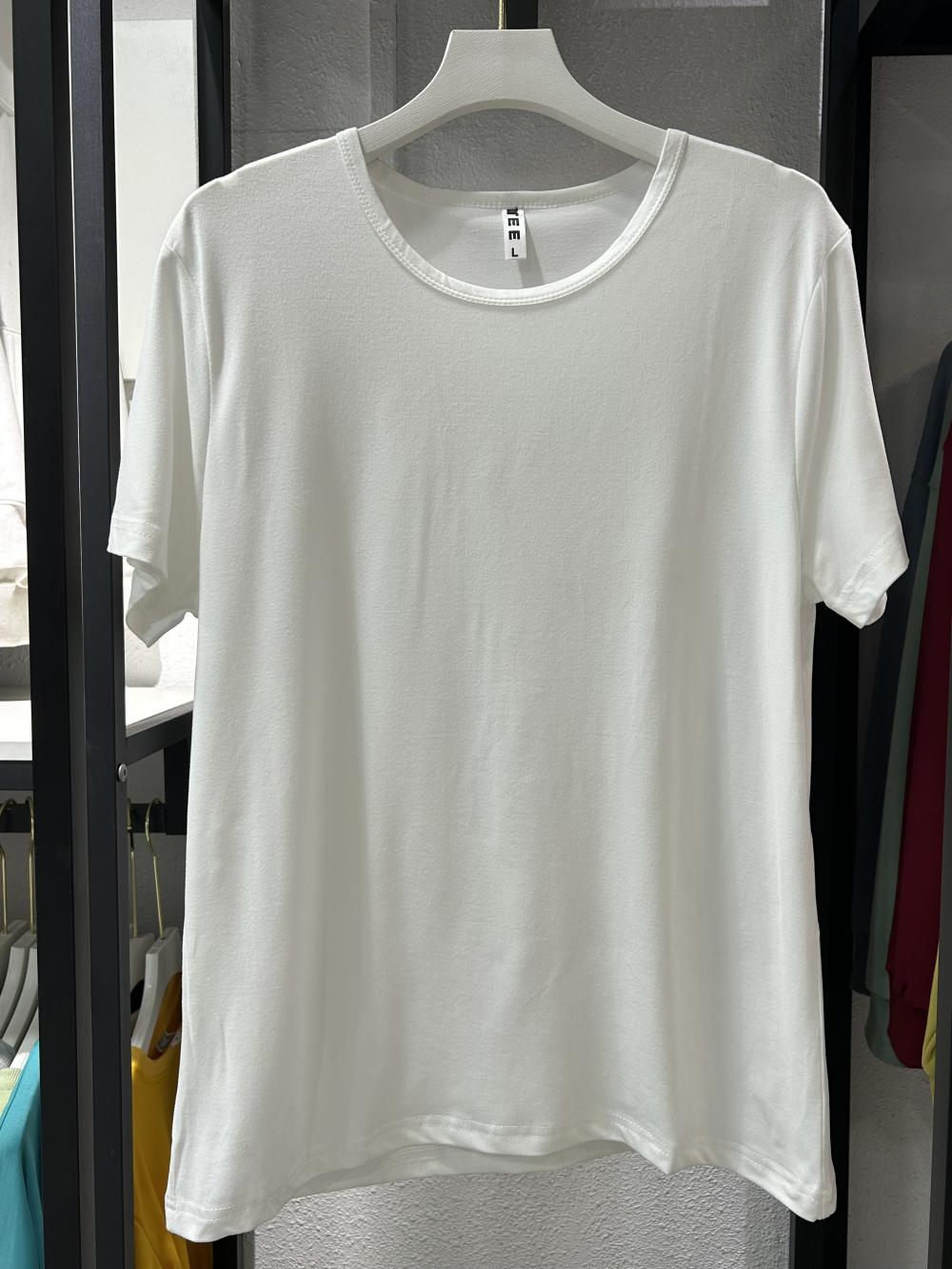 Polo Regular Shoulder Crew Neck Short Sleeve (200g Modal) view 2