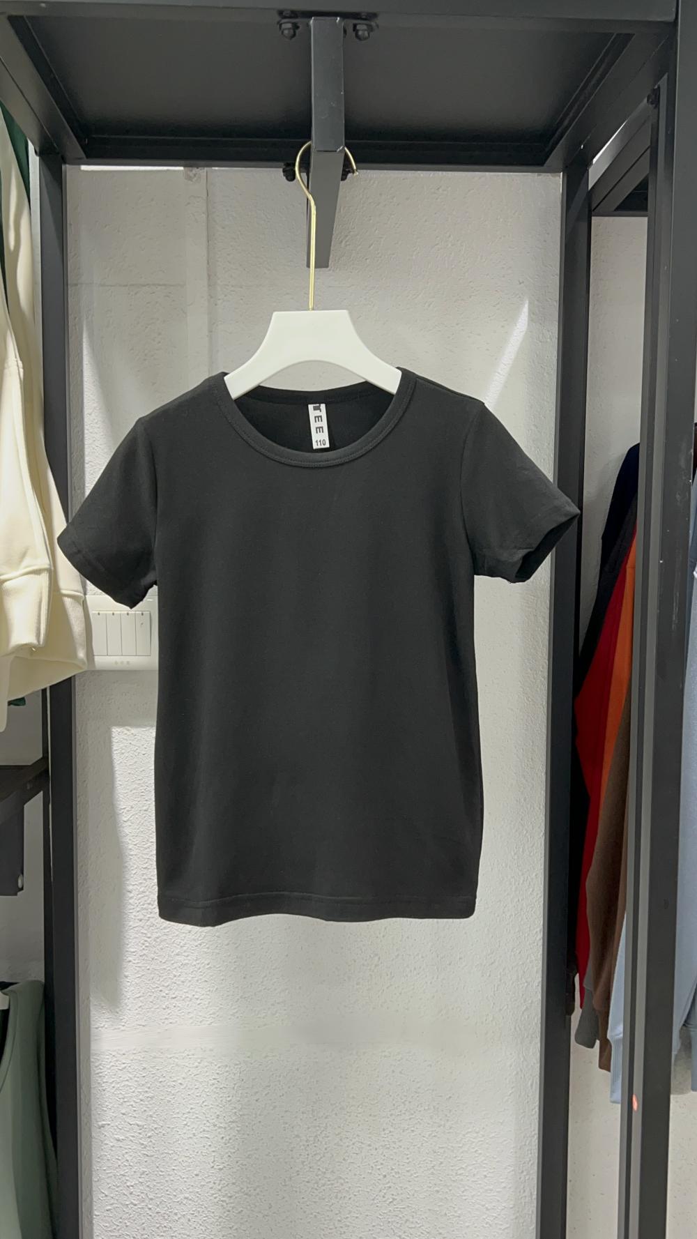 Kids Polo Regular Shoulder Crew Neck Short Sleeve (200g Modal) view 4