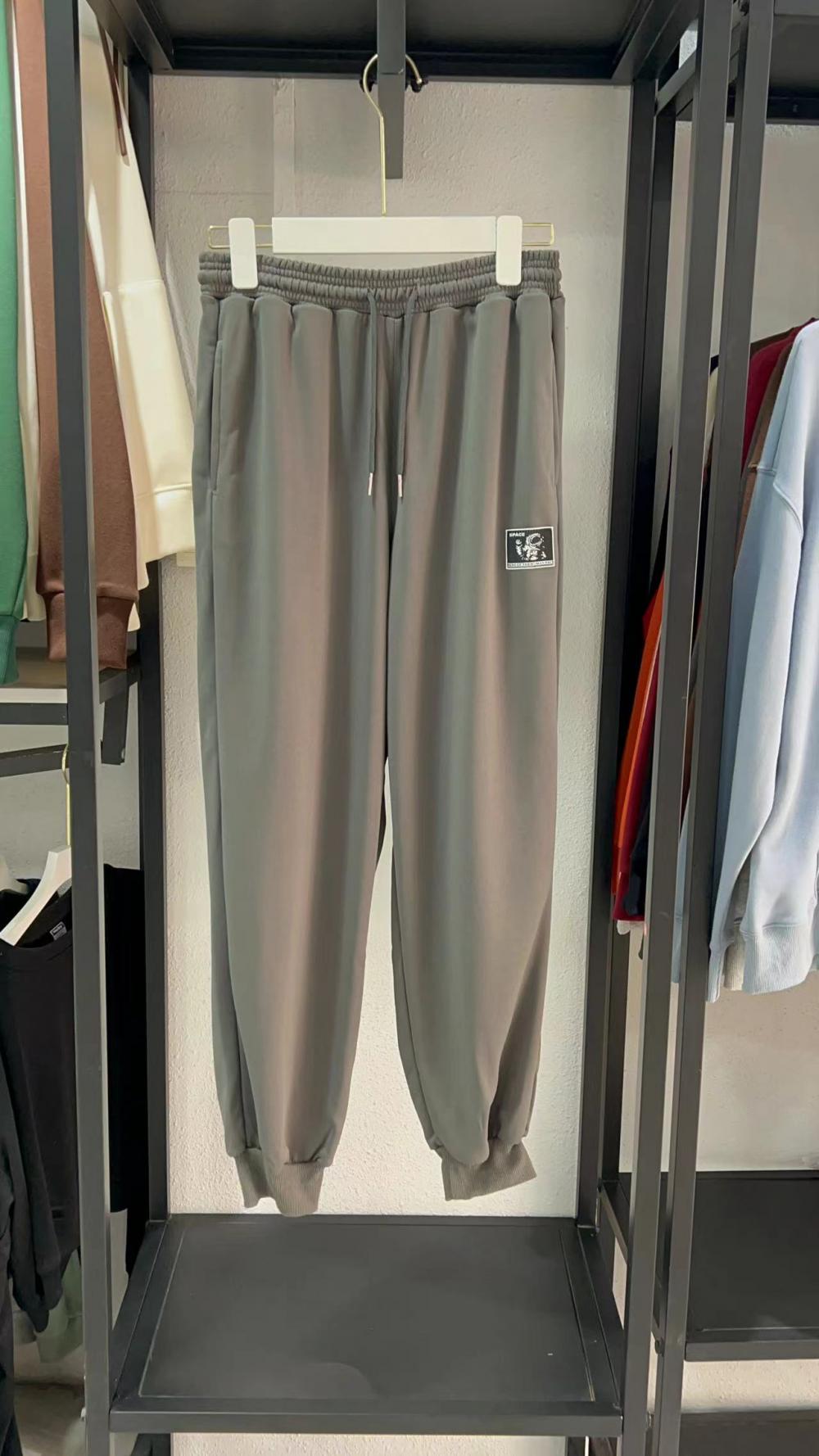 Street Twill Loose Ribbed Jogger Sweatpants (260g Cotton-Like) view 5