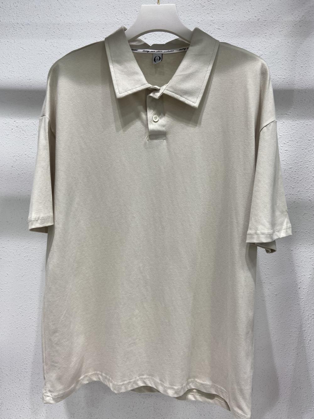 Drop Shoulder Collar Short Sleeve Polo (200g Cotton) view 22
